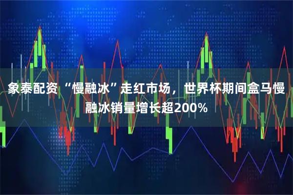 象泰配资 “慢融冰”走红市场,世界杯期间盒马慢融冰销量增长超200%